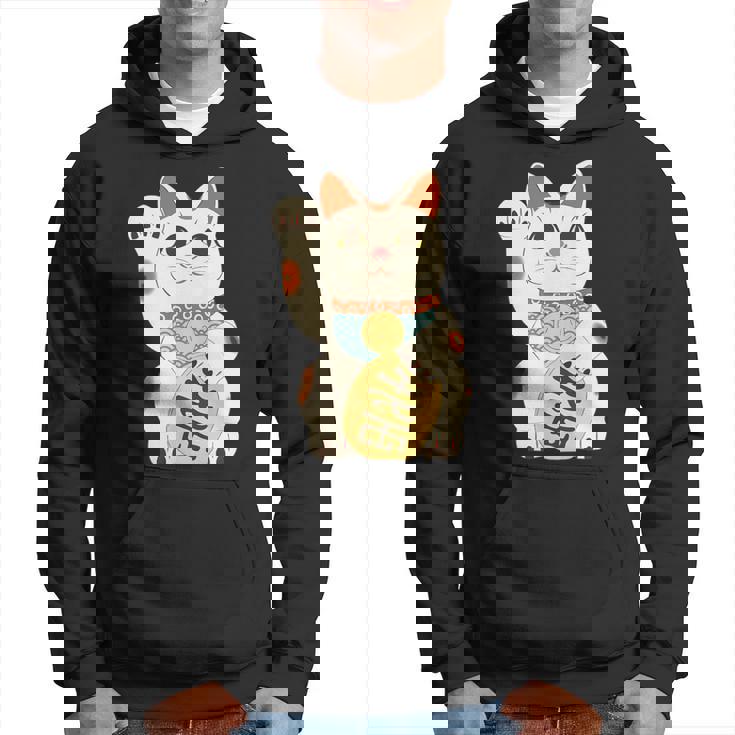 招き猫 日本の招き猫まねき猫日本の幸運猫 パーカー