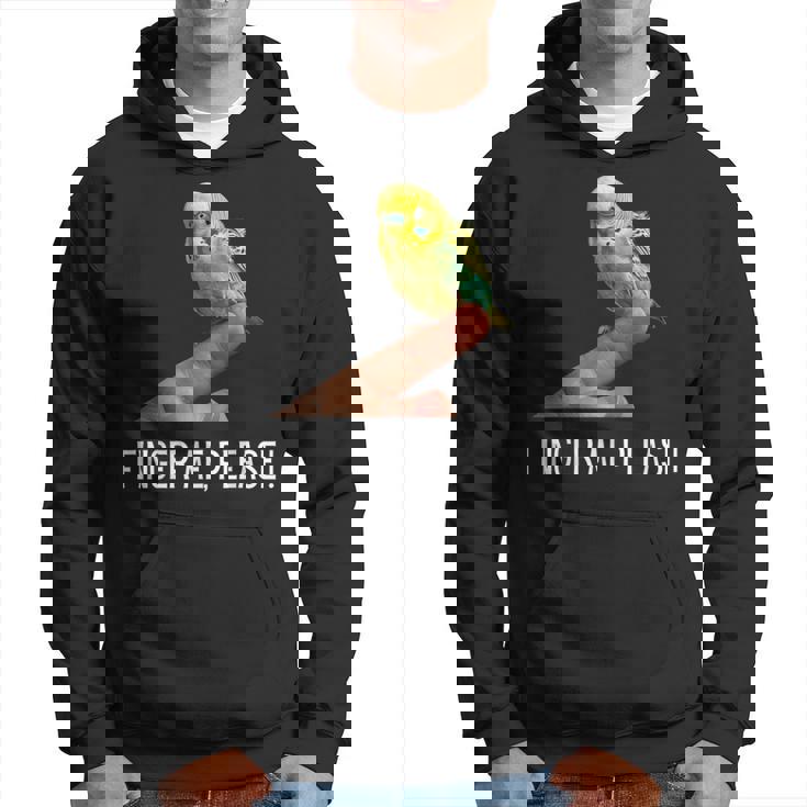 指の上のセキセイインコ 楽しいインコ セキセイインコ 鳥好きのギフト パーカー