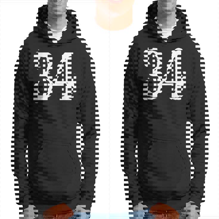 数字 34インチ ホワイト 大 太字 アメリカンウエストスタイル フォント パーカー