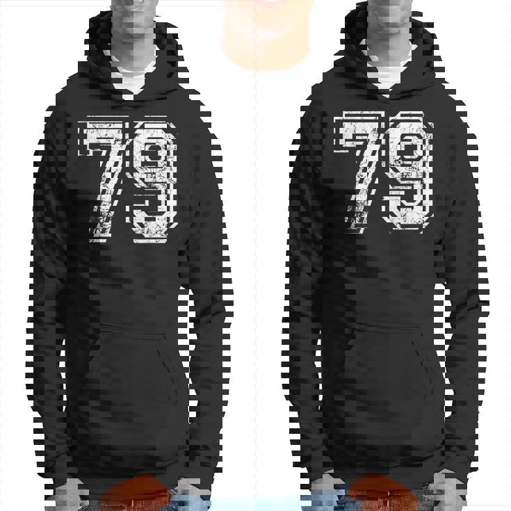 数字 79 ヴィンテージ 1979 誕生日 ヴィンテージ風 パーカー