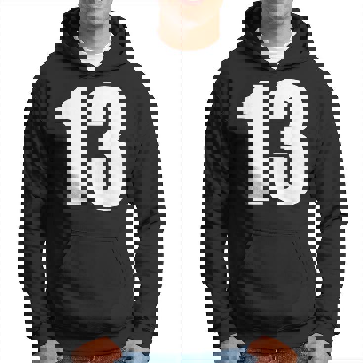 数字 Nhirn 数字 13 プレーン 白 数字 パーカー