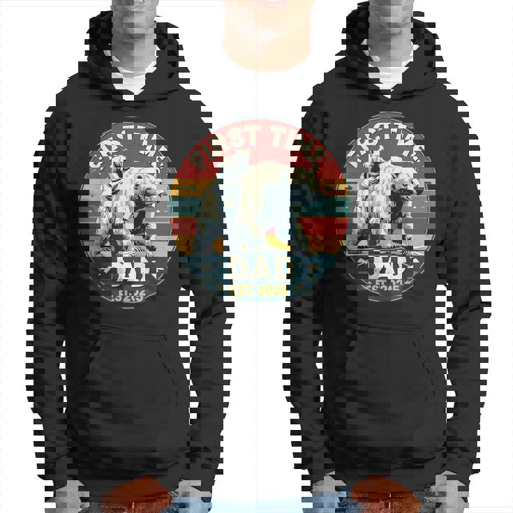 新しいお父さんと赤ちゃん熊の初めての父の日エスト2025 パーカー