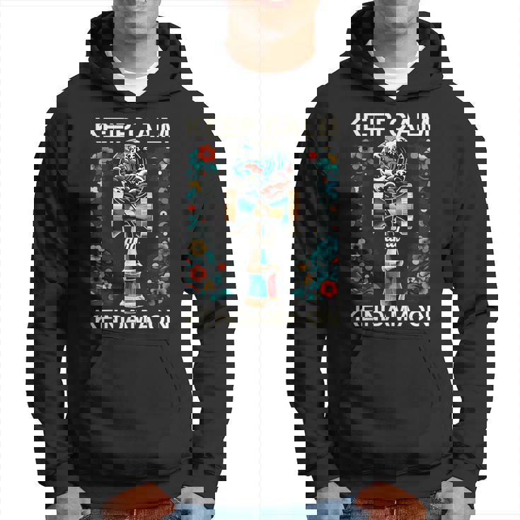 日本のけん玉 花柄 グレートウェーブ けん玉 パーカー