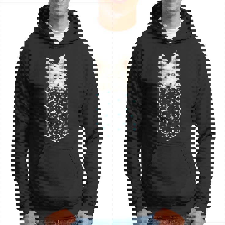 日本のスピッツ犬ポケット犬顔ペット愛好家 パーカー