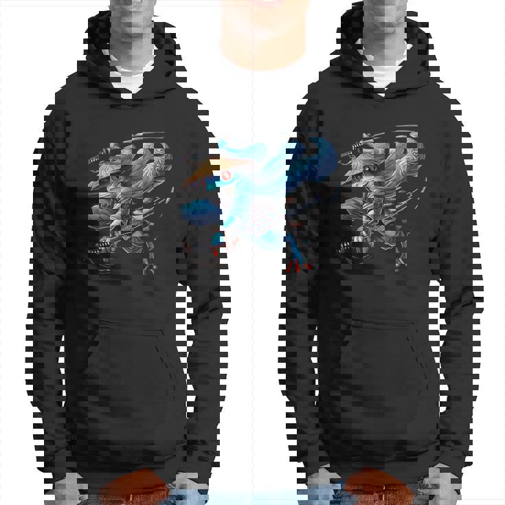 日本の侍カエルの戦士忍者ヴィンテージtシャツ メンズ パーカー