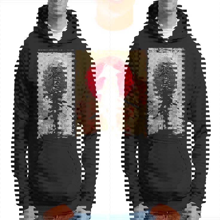 日本アート サムライ ビンテージ ファイター レトロデザイン パーカー