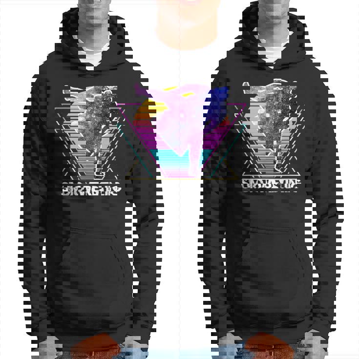 日本相撲 レトロベイパーウェイブ90s 相撲リンガー パーカー