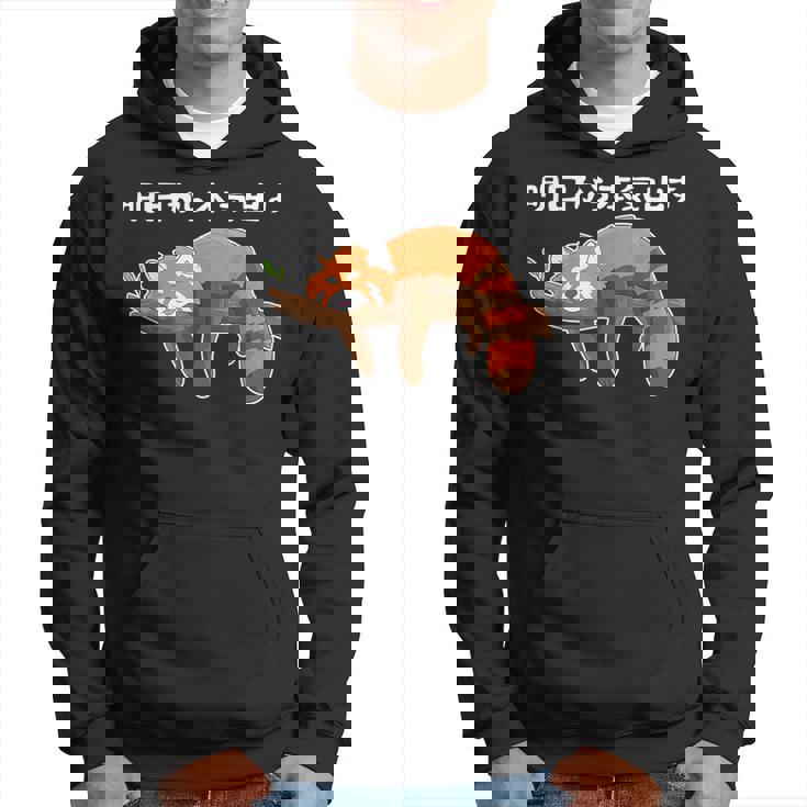 明日からの怠け者のレッサーパンダの面白い パーカー