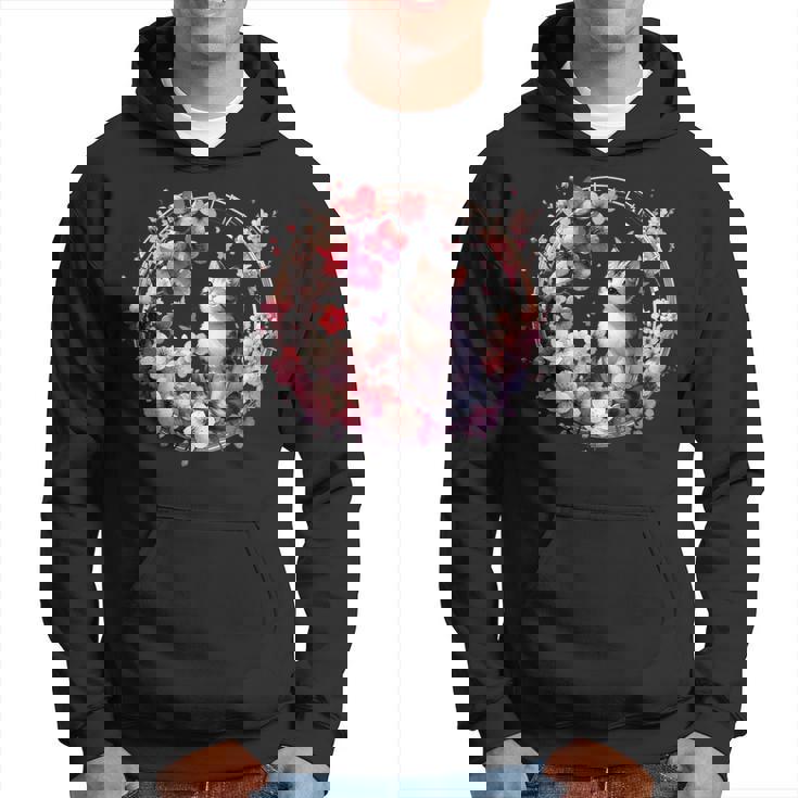 春の桜 かわいい猫と桜の花 パーカー