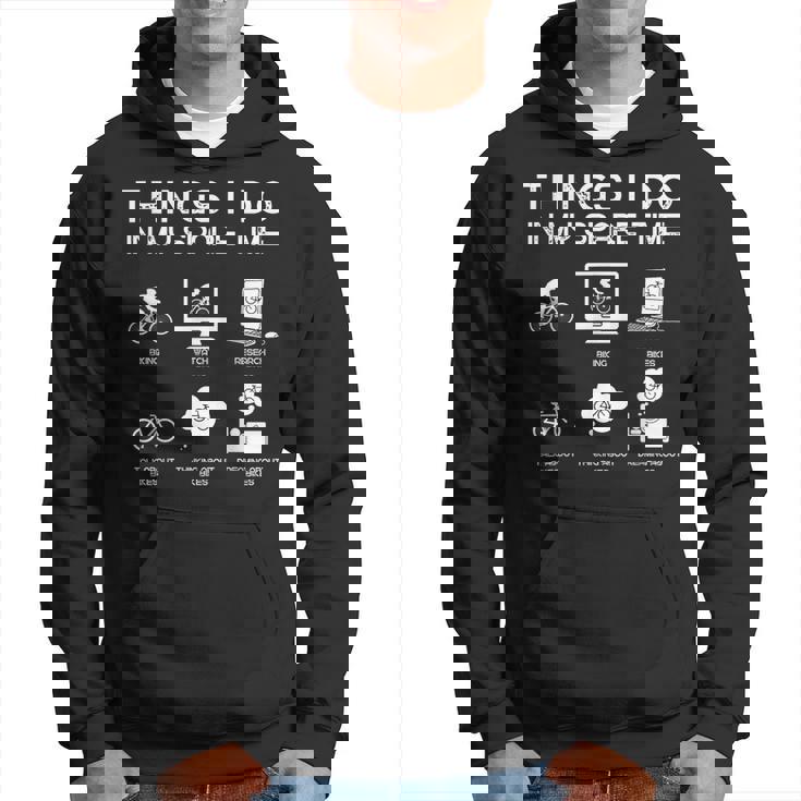 暇なときにすること面白い自転車愛好家 パーカー