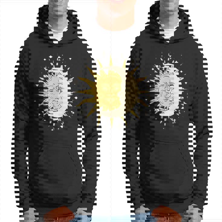 月 太陽 美的 神秘的 パーカー