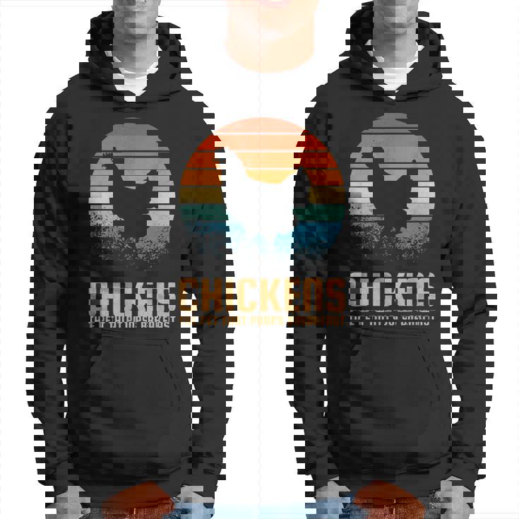 朝ごはんを食べるペット、ニワトリ パーカー