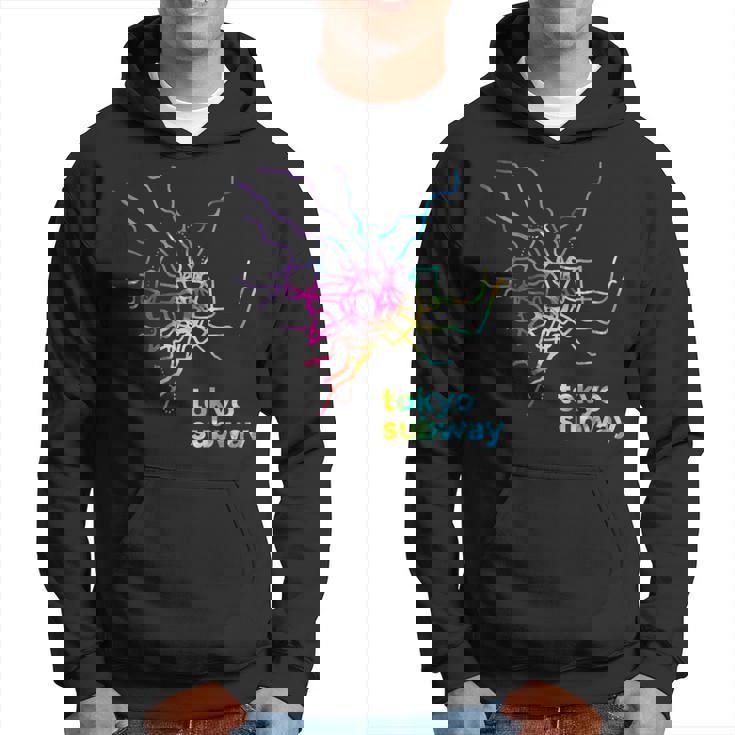 東京都メトロ地下鉄地図レトログルービー パーカー