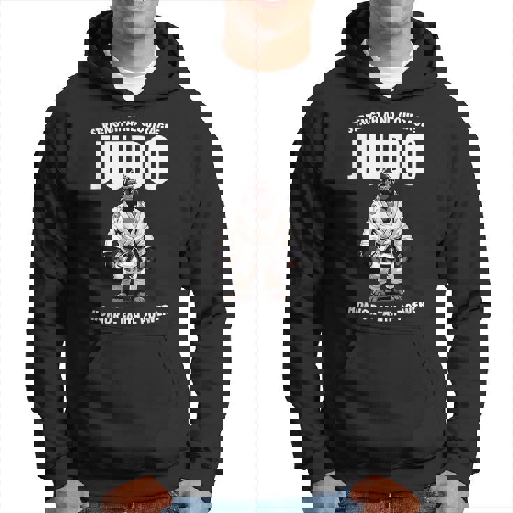 柔道ゴリラ かわいい日本の柔道家 パーカー