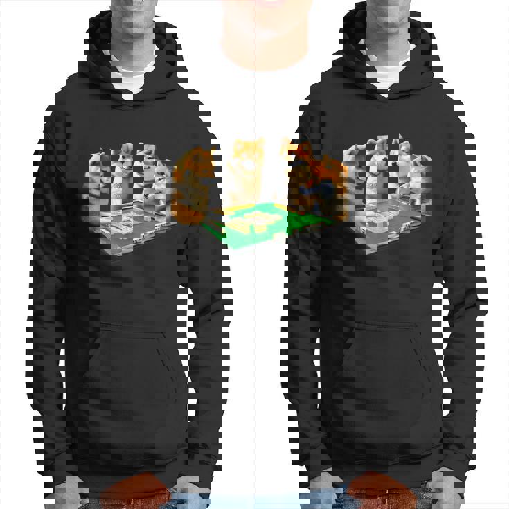 柴犬 イヌ 麻雀 面白いtシャツ 犬 文字入り メンズ おもしろ 面白い 服 おもしろグッズ ネタ 雀士 パーカー