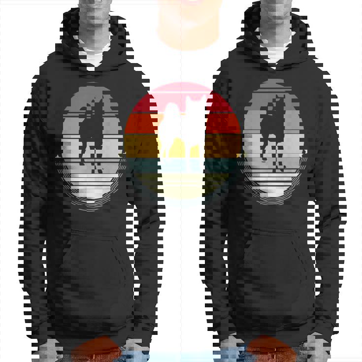 柴犬 シルエット レトロ ヴィンテージ 犬 オーナー レディース メンズ パーカー