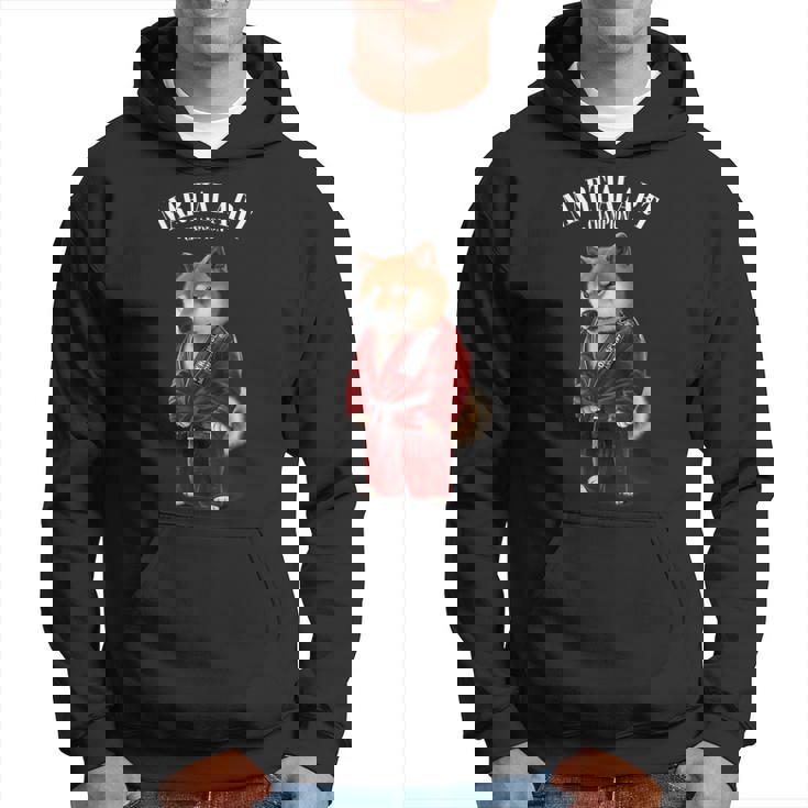 柴犬 柔道空手師 赤柔道師 パーカー