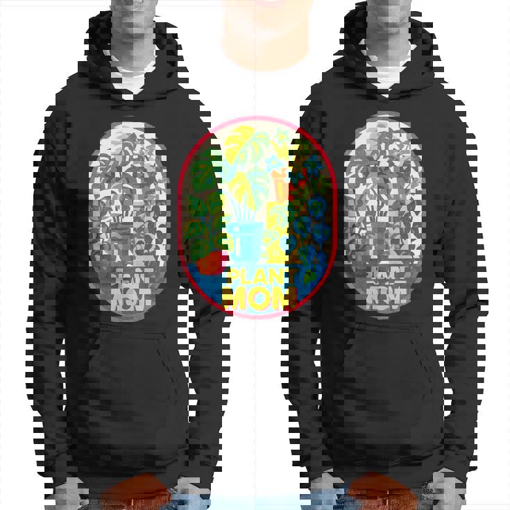 植物 ママ イラスト ポトス モンステラ 観葉植物愛好家 パーカー