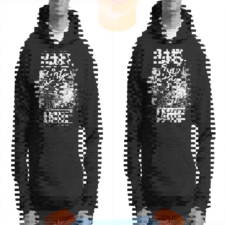 植物 犬 コーヒー おもしろ ガーデニング 犬好き ギフト パーカー