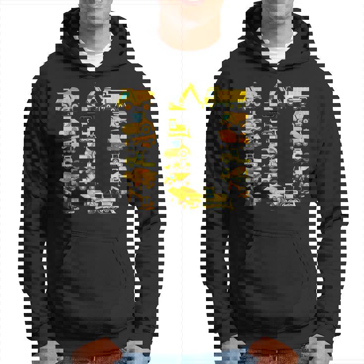 楽しい建設トラック 10歳の誕生日パーティー 男の子 10歳 パーカー