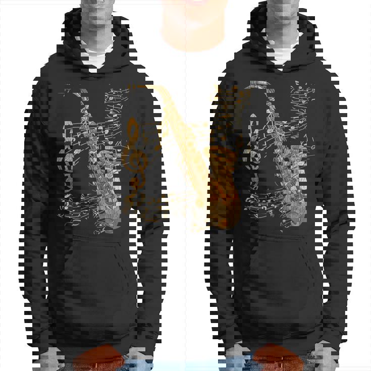 楽器 ト音記号 サックス奏者 音楽サックス パーカー