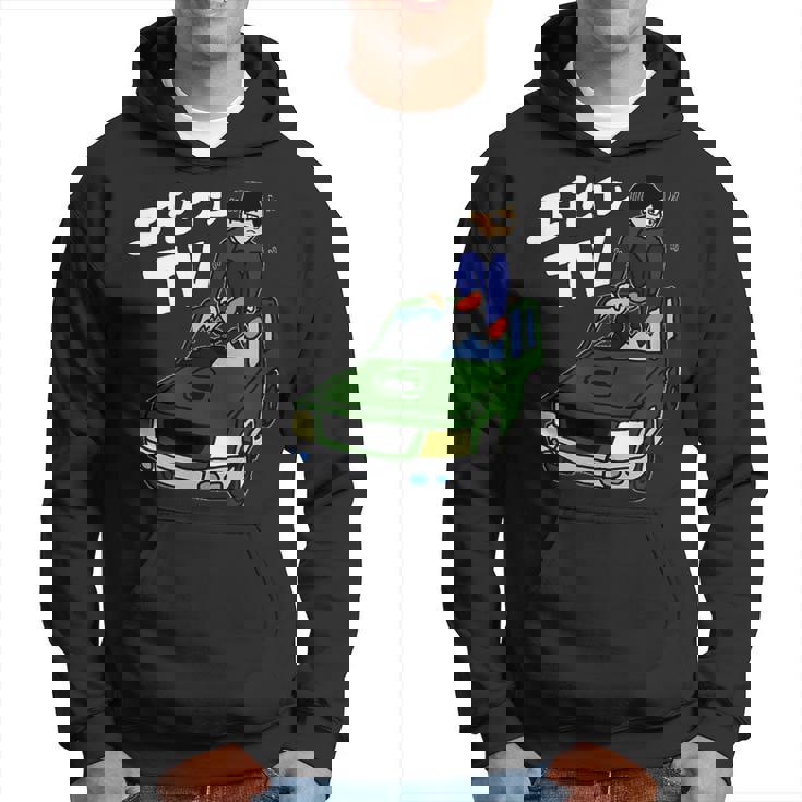 横転した車の屋根を板金するようす パーカー