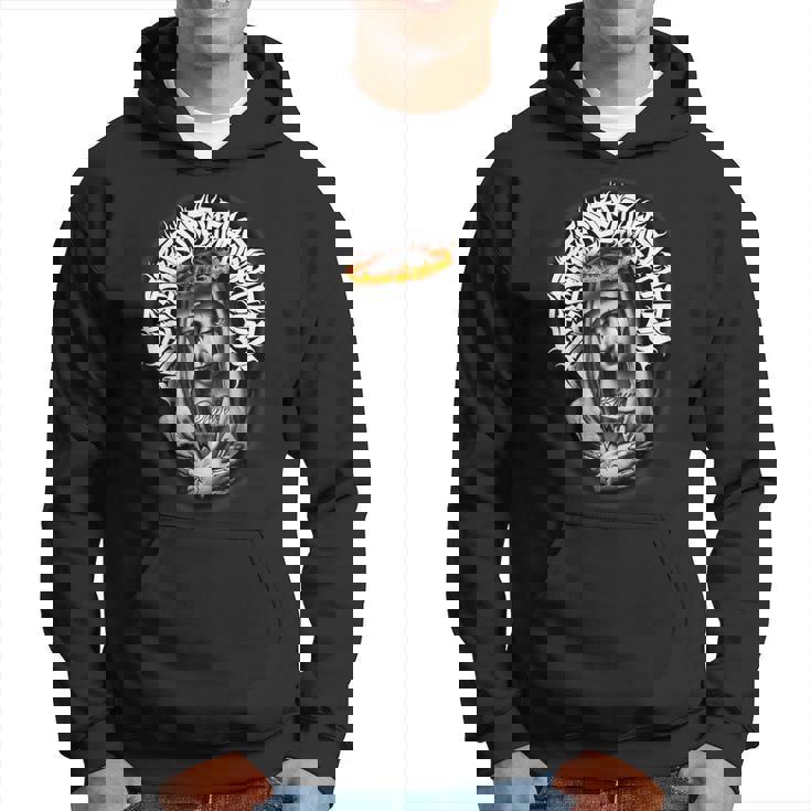 母マリア タトゥー Blessed Pray ゴシック パーカー