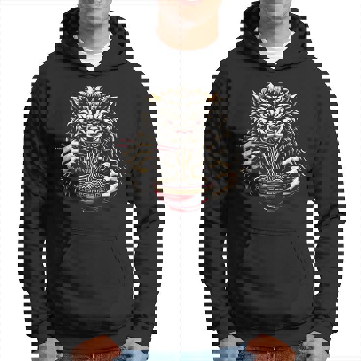 沖縄ジャパン シーサー ガーディアン ライオン ラーメン 沖縄土産 パーカー