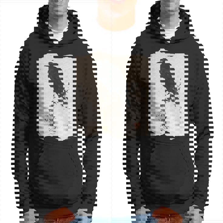 河鍋暁斎のカラス 浮世絵 日本画 日本文化 烏 パーカー