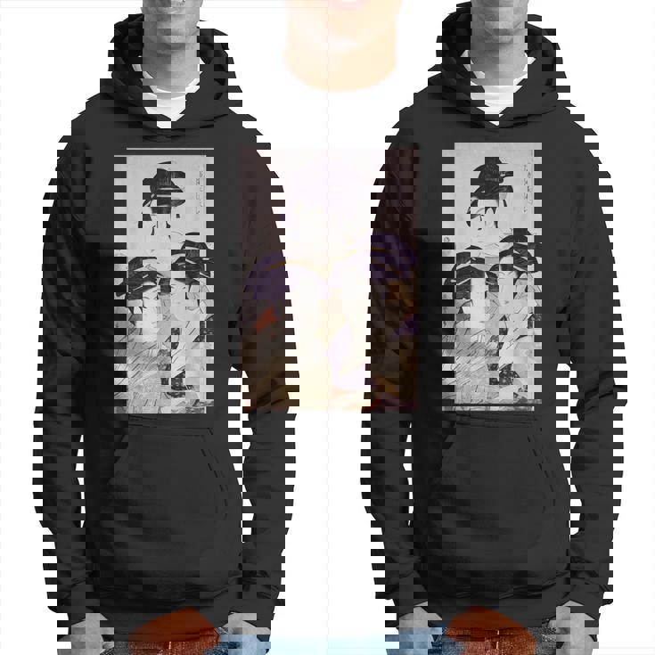 浮世絵 美人 ユーモア アート 絵 漢字 日本 パーカー