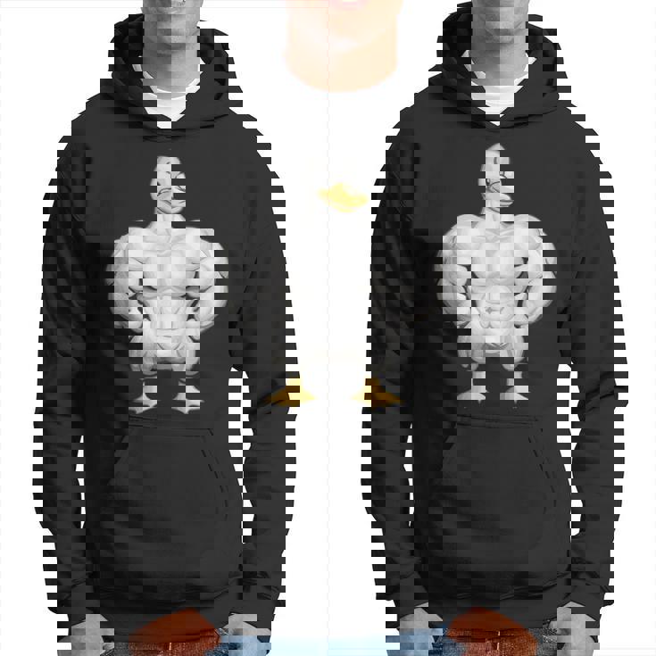 漫画の筋肉アヒル パーカー