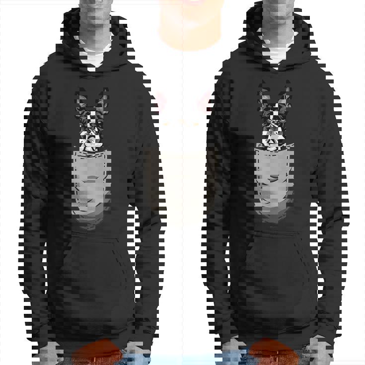 犬 365 ボストンテリア 犬 ポケット入り 犬好きのギフト パーカー