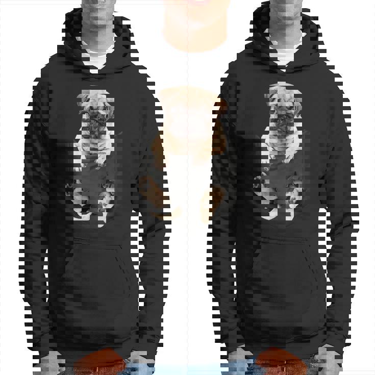 犬好き ギフト パグ イン バッグ パーカー