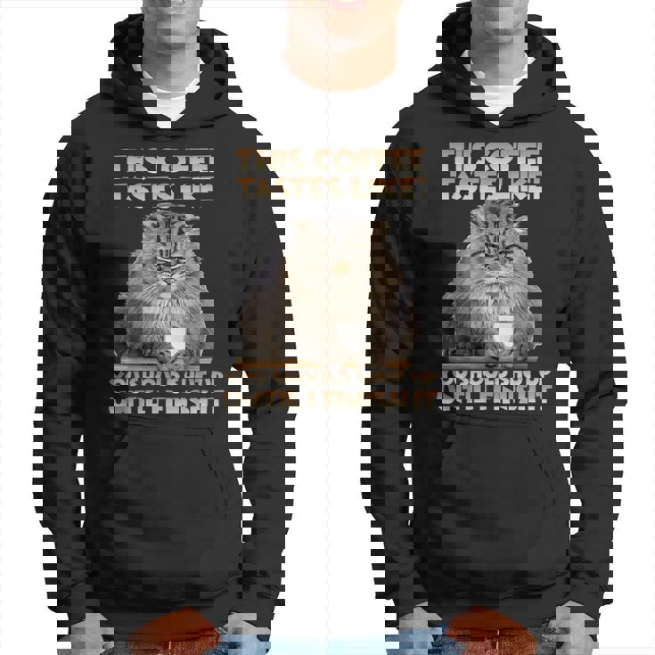 猫 T 朝のイライラとコーヒー愛好家向け T パラス猫 パーカー