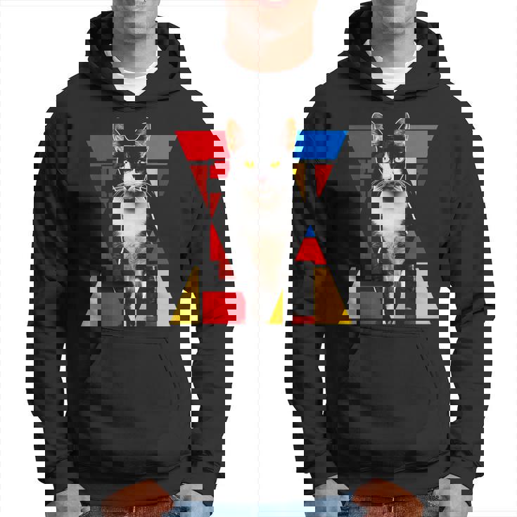 猫 グラフィック ペット アートワーク 猫 パーカー