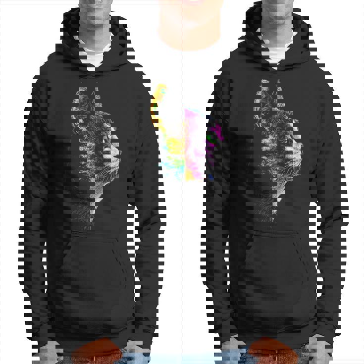 猫 動物 グラフィック アートワーク 猫 パーカー