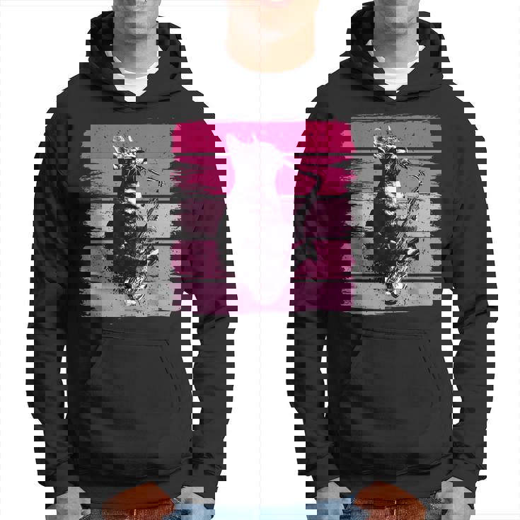 猫 演奏 サックス おもしろい 猫 ジャズ サックス レトロ サックス パーカー