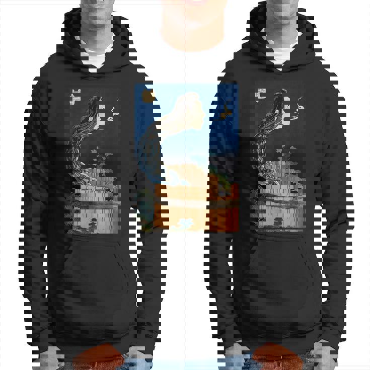 番町皿屋敷 百物語 怪談 葛飾 北斎 お皿のマンション お菊 日本美術 ハロウィン パーカー