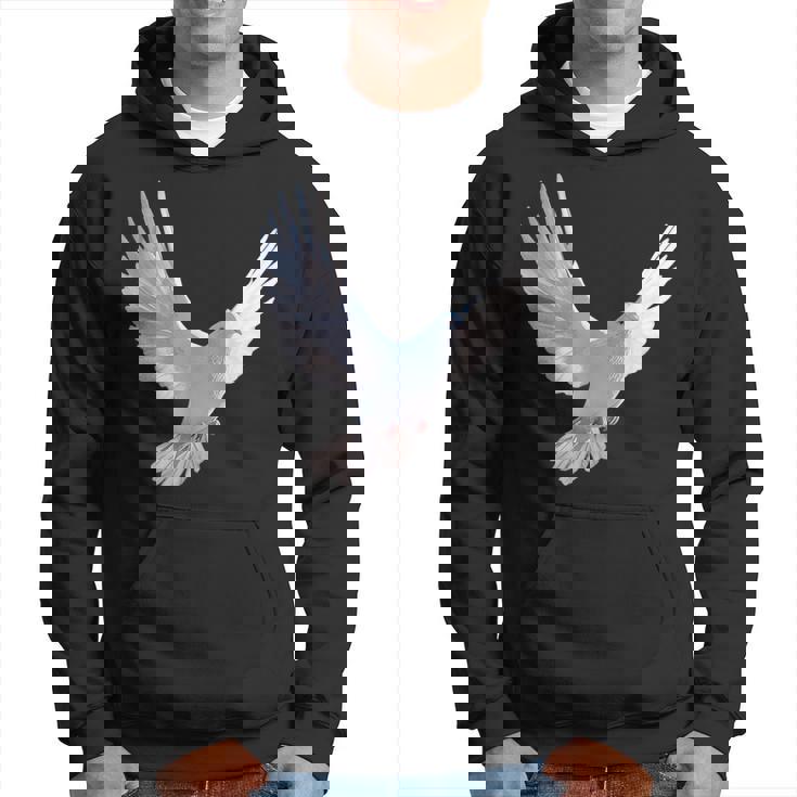 白いハト 白いキジバト 甘いハト パーカー