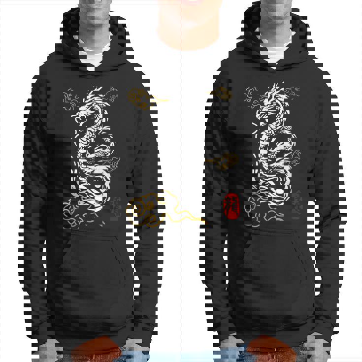 白龍、日本文化、縁起の良い パーカー