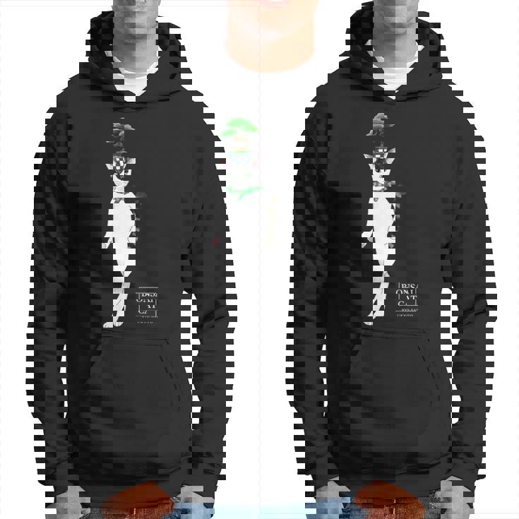 盆栽ねこ 頭に松の盆栽を乗せたハチワレ猫 パーカー