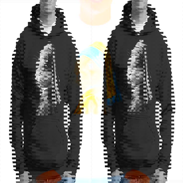 真珠の耳飾りのウサギ パーカー