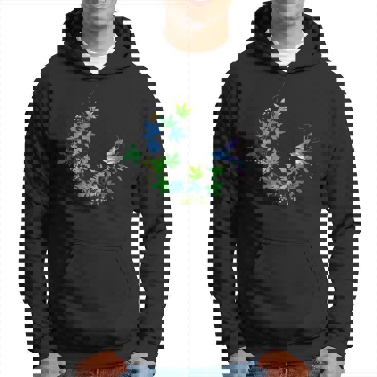 碧い楓 碧い鳥 パーカー