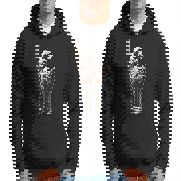 神奈川沖浪裏 コーラグラス 面白いアート パーカー