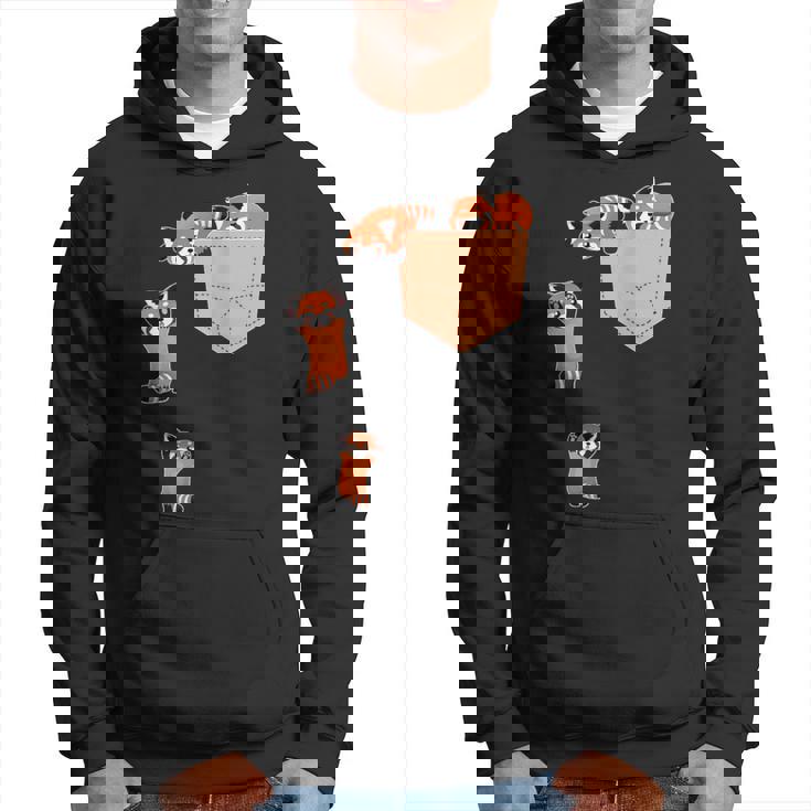 私のポケットファニーで家族のレッドパンダ パーカー