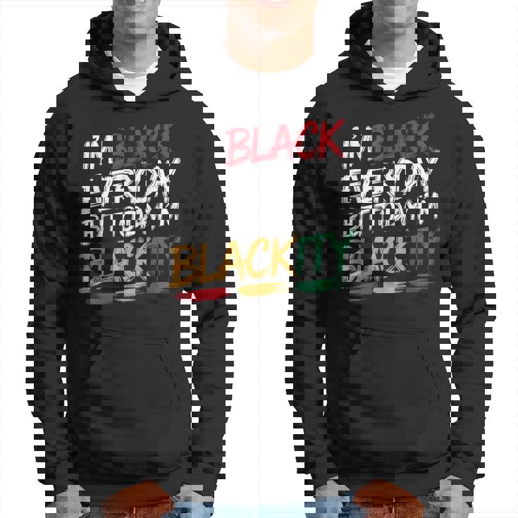 私は毎日黒人だけど今日は黒人黒人ジューンティーンス パーカー