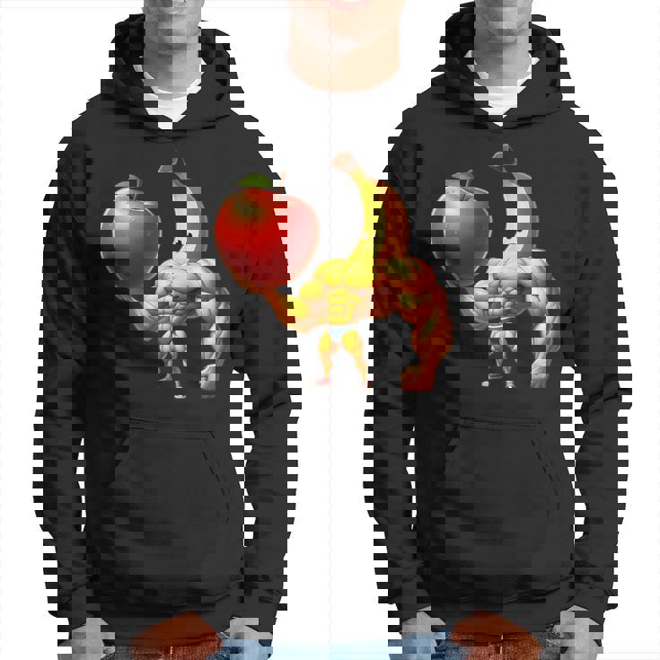 筋肉バナナリフティングジャイアントアップル パーカー