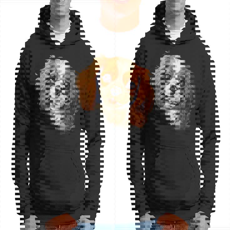 素敵で面白い覗き見犬 キャバリアキングチャールズスパニエル パーカー