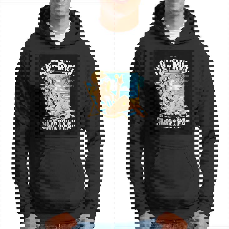 素敵な夏の言っているビーチモチーフ パーカー