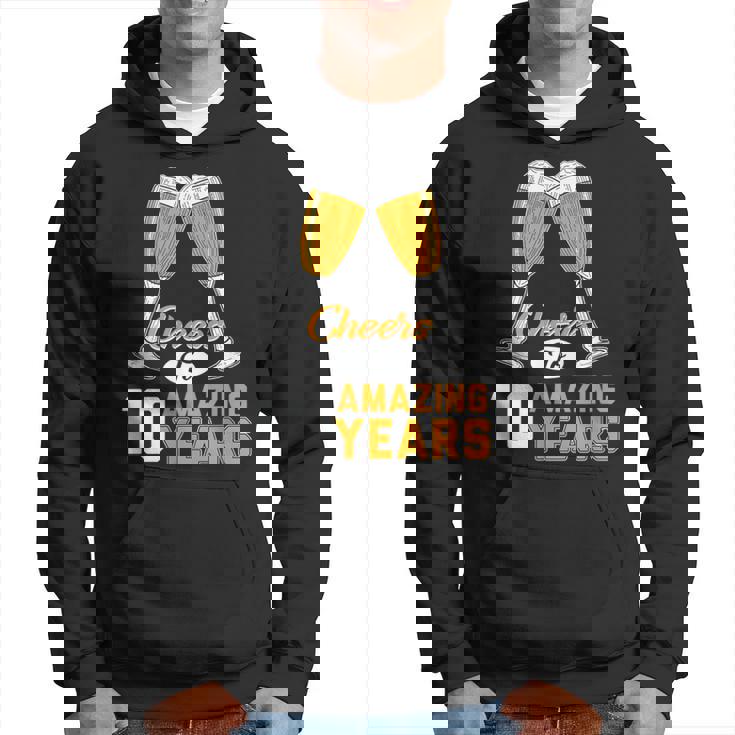 結婚10周年記念ギフト Cheers Amazing Years Married パーカー